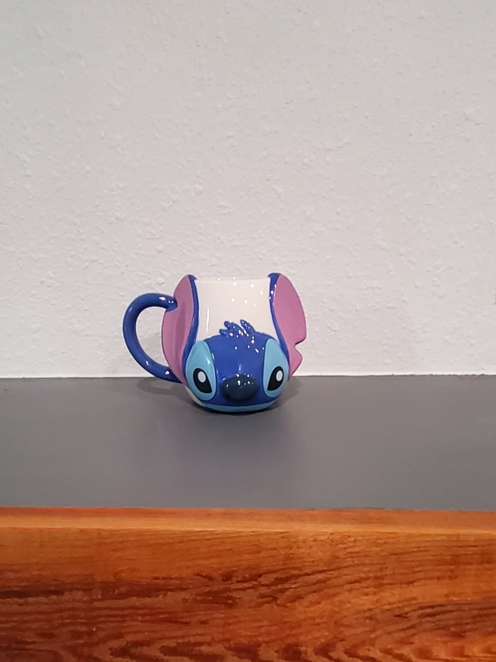 Blue and Pink Character Ceramic Mug